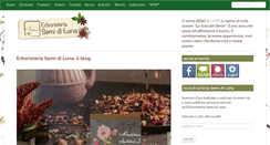 Desktop Screenshot of erboristeriasemidiluna.com
